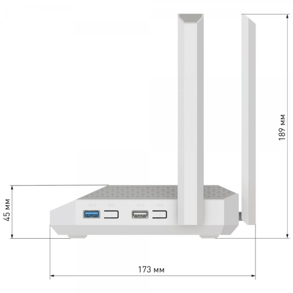 Маршрутизатор (Keenetic) Netcraze Giga (NC-1012) Мультигигабитный интернет-центр с Mesh Wi-Fi 6 AX3000, Smart-коммутатором 1×2.5G/SFP и 4×1G, многофункциональными портами USB 3.0 и 2.0