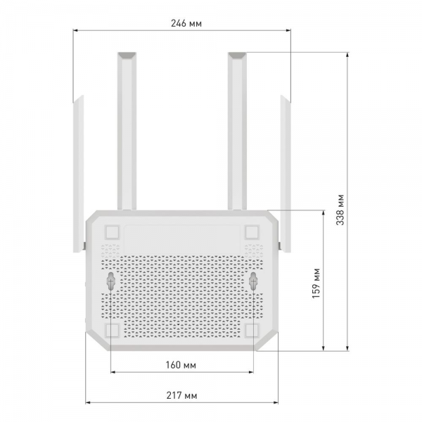 Маршрутизатор (Keenetic) Netcraze Giga (NC-1012) Мультигигабитный интернет-центр с Mesh Wi-Fi 6 AX3000, Smart-коммутатором 1×2.5G/SFP и 4×1G, многофункциональными портами USB 3.0 и 2.0