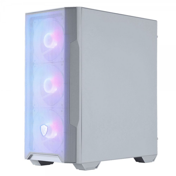 Корпус для ПК MSI Bad Pack MAG FORGE M100R WHITE Mini-Tower, MATX, 1xUSB 3.0, 2xUSB 2.0, 4x120mm ARGB Fan, ARGB Control Board, Tempered Glass Window, Brown Box (932220)