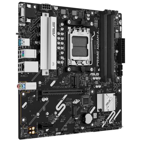 Материнская плата ASUS PRIME A620AM-A-CSM AM5 mATX 4xDDR5 PCIEx16 PCIEx1 2xM.2 DP HDMI VGA GLAN