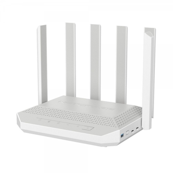 Маршрутизатор NETCRAZE (Keenetic) Netcraze Hero 5G (NC-4110) Мультигигабитный интернет-центр с модемом 5G, двумя слотами для SIM-карт, Mesh Wi-Fi 6 AX3000, Smart- коммутатором 1×2.5G и 4×1G, многофункциональными портами USB 3.0 и 2.0