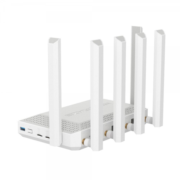 Маршрутизатор NETCRAZE (Keenetic) Netcraze Hero 5G (NC-4110) Мультигигабитный интернет-центр с модемом 5G, двумя слотами для SIM-карт, Mesh Wi-Fi 6 AX3000, Smart- коммутатором 1×2.5G и 4×1G, многофункциональными портами USB 3.0 и 2.0