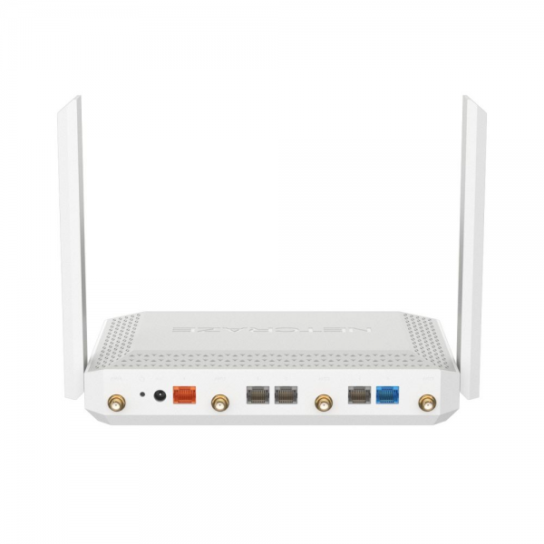 Маршрутизатор NETCRAZE (Keenetic) Netcraze Hero 5G (NC-4110) Мультигигабитный интернет-центр с модемом 5G, двумя слотами для SIM-карт, Mesh Wi-Fi 6 AX3000, Smart- коммутатором 1×2.5G и 4×1G, многофункциональными портами USB 3.0 и 2.0