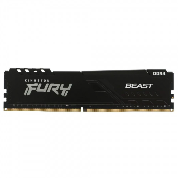 Модуль памяти Kingston 8GB DDR4 3200 DIMM FURY Beast Black Gaming Memory KF432C16BB/8WP Non-ECC, CL16, 1.35V,