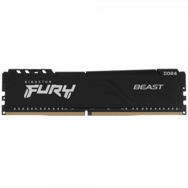 Модуль памяти Kingston 16GB DDR4 3200 DIMM FURY Beast Black Gaming Memory KF432C16BB1/16WP Non-ECC, CL16, 1.35V, 1Gx8,