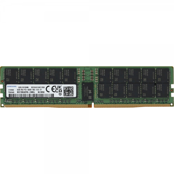 Модуль памяти Samsung 64GB DDR5 M321R8GA0PB0-CWM PULL 5600MHz DIMM 2Rx4 Registred ECC