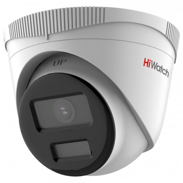 Камера видеонаблюдения Hiwatch 2Мп купольная ColorVu IP-камера HiWatch DS-I253L(D) (2.8mm) с гибридной смарт-подсветкой до 30м IP Камера, купольная