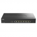 Коммутатор D-Link DGS-1210-10XP/ME/C1A Управляемый L2 коммутатор с 8 портами 10/100/1000Base-T и 2 портами 10GBase-X SFP+ (8 портов PoE 802.3af/at, PoE-бюджет 240 Вт)