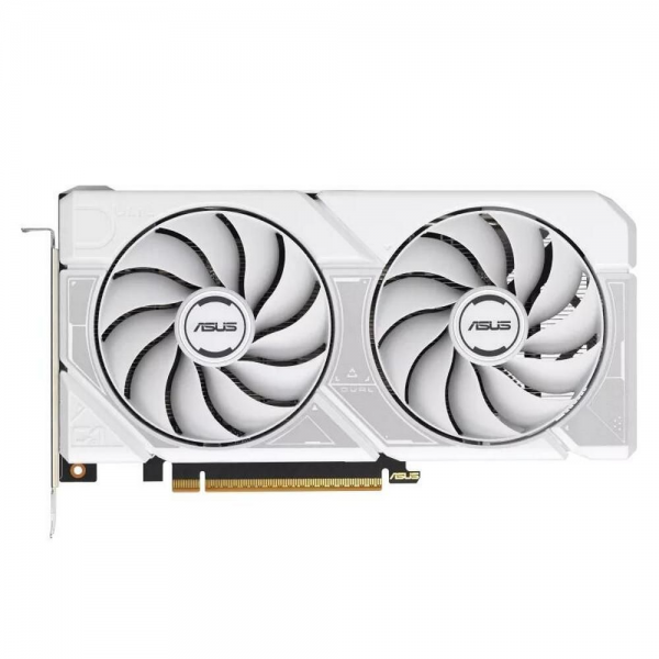 Видеокарта ASUS RTX5060 DUAL OC WHITE 8GB GDDR7 128bit 3xDP HDMI 2FAN RTL (DUAL-RTX5060-O8G-WHITE)