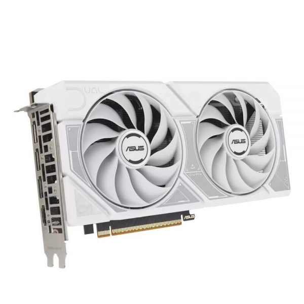 Видеокарта ASUS RTX5060 DUAL OC WHITE 8GB GDDR7 128bit 3xDP HDMI 2FAN RTL (DUAL-RTX5060-O8G-WHITE)