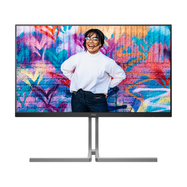 Монитор 31.5" AOC U32U3CV IPS, 3840x2160, 60Hz, 4ms, 400сd/m, 1000:1, HDR10 | 2xHDMI(2.0), DP(1.4), Type-C(PD-96W), 4xUSB 3.2, RJ45 | HAS, InPSU, Speakers, Vesa 100, Black/Grey
