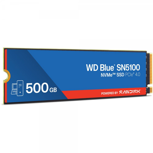 Твердотельный накопитель SSD Western Digital M.2 500GB Blue SN510 SSD WDS500G5B0E PCIe NVMe 4.0 x4