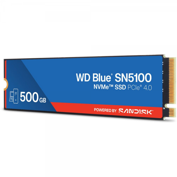 Твердотельный накопитель SSD Western Digital M.2 500GB Blue SN510 SSD WDS500G5B0E PCIe NVMe 4.0 x4