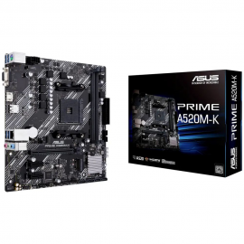 Материнская плата ASUS Bad Pack PRIME A520M-K AM4 mATX 2xDDR4 PCI-Ex16 2xPCI-Ex1 M.2 HDMI VGA GLAN {10} bp