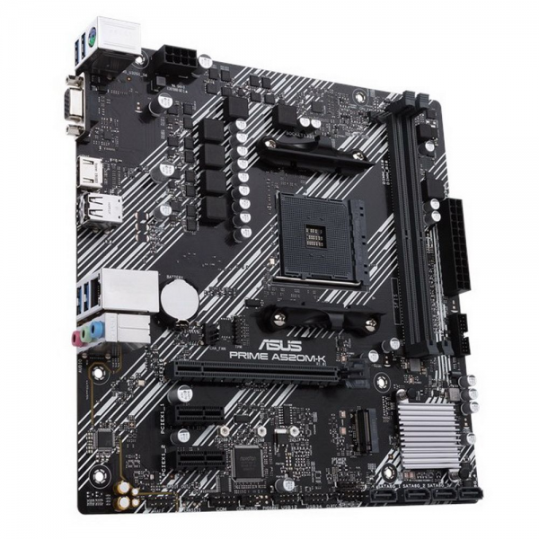 Материнская плата ASUS Bad Pack PRIME A520M-K AM4 mATX 2xDDR4 PCI-Ex16 2xPCI-Ex1 M.2 HDMI VGA GLAN {10} bp