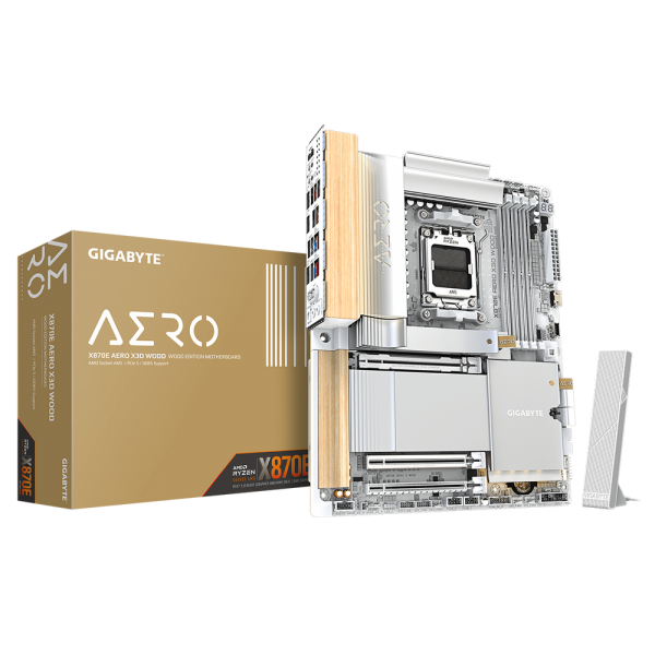 Материнская плата Gigabyte X870E AERO X3D WOOD, RTL