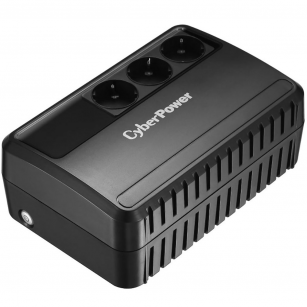 Источник бесперебойного питания (ИБП) CyberPower Bad Pack BU725E, Line-Interactive,725VA/390W, 3 Schuko розетки, Black,  0.15х0.15х0.2м., 5кг. bp