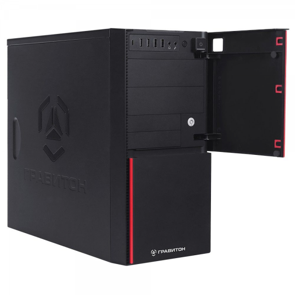 Персональный компьютер "Гравитон" Д50А RYZEN 5 5600GT/2x8GB/1xSSD512GB/FP_2xUSB2.0/RJ-45POE/450W/K+M/NoOS/3YST