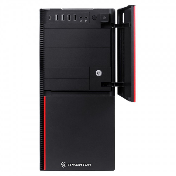 Персональный компьютер "Гравитон" Д50А RYZEN 5 5600GT/2x8GB/1xSSD512GB/FP_2xUSB2.0/RJ-45POE/450W/K+M/NoOS/3YST