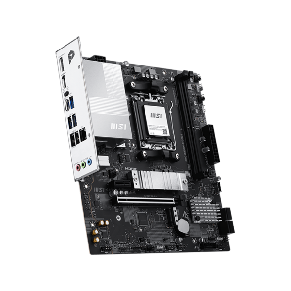 Материнская плата MSI PRO B850M-B GEN4 B850, AM5, 2*DDR5, 1*PCIEx16, 1*PCIEx1, 2*M.2, 1*TypeC, 4*USB3.2Gen1, 6*USB2.0, 4*SATA3.0, 2.5G, DP, HDMI, M-ATX, RTL