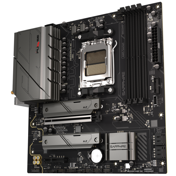 Материнская плата Sapphire B850M PULSE WIFI B850, AM5, 4*DDR5, 1*PCIEx16, 1*PCIEx4, 2*M.2, 2*TypeC, 4*USB3.2Gen1, 10*USB2.0, 4*SATA3.0, 2.5G, DP, HDMI, M-ATX, RTL
