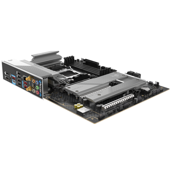 Материнская плата Sapphire B850A NITRO+ WIFI7 B850, AM5, 4*DDR5, 3*PCIEx16, 3*M.2, 2*TypeC, 3*USB3.2Gen2, 2*USB3.2Gen1, 6*USB2.0, 4*SATA3.0, 2.5G, DP, HDMI, ATX, RTL