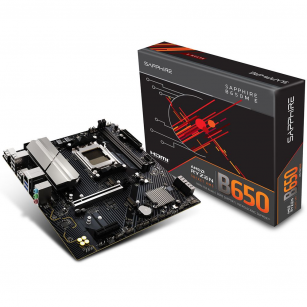 Материнская плата Sapphire B650M-E B650, AM5, 2*DDR5, 1*PCIEx16, 1*PCIEx4, 2*M.2, 4*USB3.2Gen1, 10*USB2.0, 4*SATA3.0, 2.5G, DP, HDMI, M-ATX, RTL