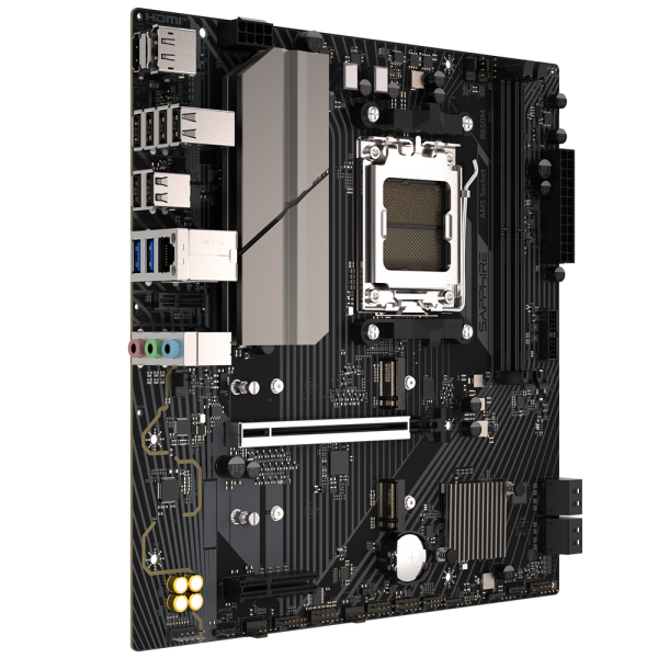 Материнская плата Sapphire B650M-E B650, AM5, 2*DDR5, 1*PCIEx16, 1*PCIEx4, 2*M.2, 4*USB3.2Gen1, 10*USB2.0, 4*SATA3.0, 2.5G, DP, HDMI, M-ATX, RTL