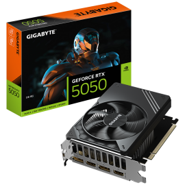 Видеокарта Gigabyte RTX5050 D6 8GB GDDR6 128bit 2xDP 2xHDMI 1FAN ITX RTL