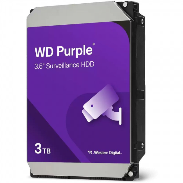 Жесткий диск Western Digital 3TB WD34PURZ HDD 3.5" Purple, SATA 6Gb / s (SATA-III), CMR