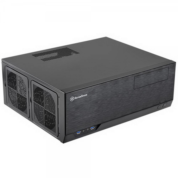 Корпус для ПК Silverstone Bad Pack SST-GD09B Grandia HTPC ATX Computer Case, Silent High Airflow Performance, black (221280) bp