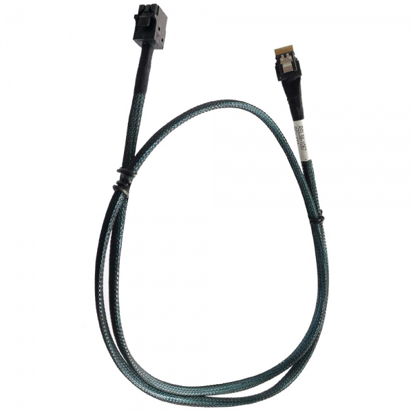 Кабель DiliVing DLSL38-1067 Slimline SASx4 (SFF8654) -to- HD MiniSAS x4 (SFF8643) PCIE 3.0, 85 Ohm, 100cm