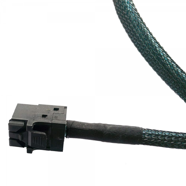 Кабель DiliVing DLSL38-1067 Slimline SASx4 (SFF8654) -to- HD MiniSAS x4 (SFF8643) PCIE 3.0, 85 Ohm, 100cm