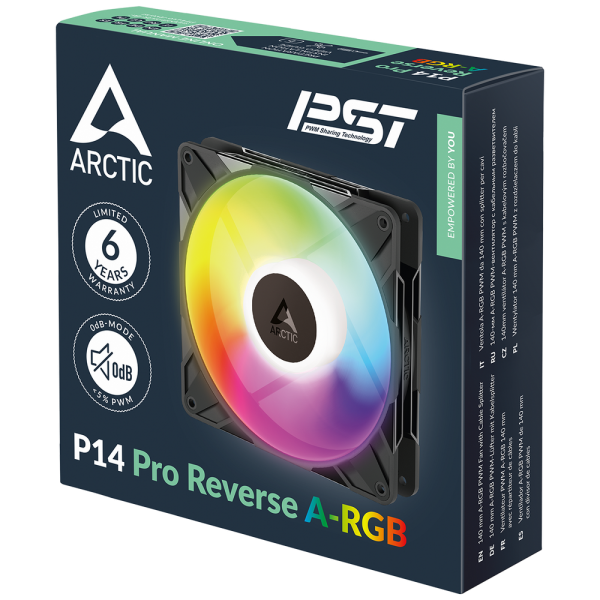 Вентилятор корпусной ARCTIC 14 Pro Reverse A-RGB (ACFAN00323A)