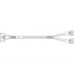 Кабель Amphenol RMC74-6891 Cable MCIO x8 74P (прямой) -TO- 2*MCIO x4 38P (прямой) , 85 Ohm, PCIe 5.0, L:70cm