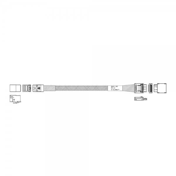 Кабель Amphenol RML42-1483 Cable OcuLink SFF8611 4i -TO- SFF8643 , 85 Ohm, PCIe Gen4, L:57cm