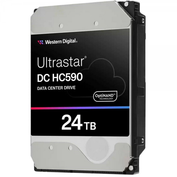 Жесткий диск серверный Western Digital 3.5" 24TB WD Ultrastar DC HC590 WUH722624AL5204 SAS