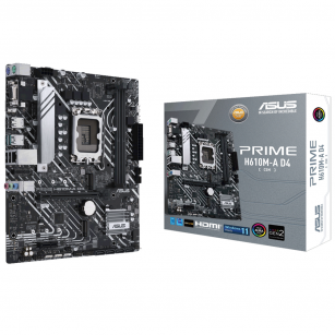 Материнская плата ASUS PRIME H610M-A D4-CSM LGA1700 mATX 2xDDR4 PCIEx16 PCIEx1 2xM.2 DP HDMI VGA GLAN