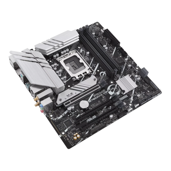 Материнская плата ASUS PRIME B760M-A WIFI D4 LGA1700 mATX 4xDDR4 3xPCIEx16 2xM.2 DP 2xHDMI 2.5GLAN WiFi 6
