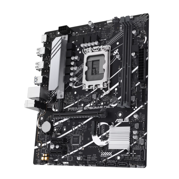 Материнская плата ASUS PRIME B760M-R D4 LGA1700 mATX 2xDDR4 PCIEx16 2xPCIEx1 2xM.2 HDMI 2.5GLAN