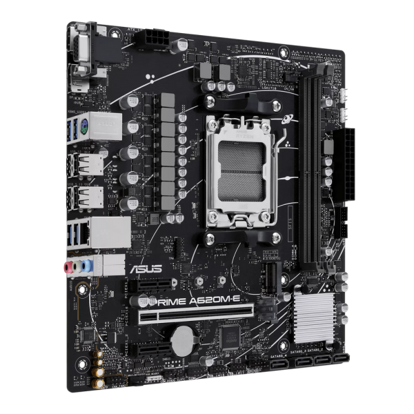 Материнская плата ASUS PRIME A620M-E-CSM AM5 mATX 2xDDR5 PCIEx16 2xPCIEx1 M.2 DP HDMI VGA GLAN