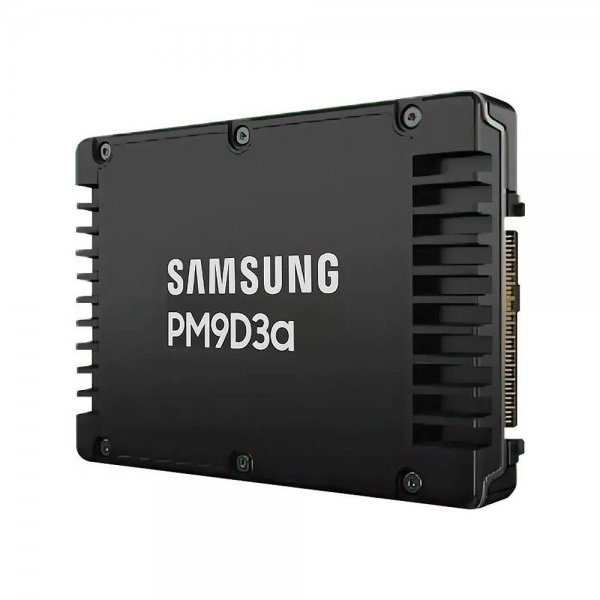 Твердотельный накопитель SSD Samsung MZWL6960HFJA-00AW7 2.5 U.2, 960GB, PM9D3a, 12000/1700 MB/s, 1050k/75k IOPS, NVME Gen 4, 1DWPD (5Y), 7mm (836459)