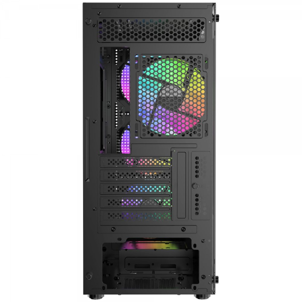 Корпус для ПК Ocypus Gamma-C50-BKG400XX-GL Case Gamma C50 BK ARGB mATX / win / black / 4 ARGB fans / noPSU
