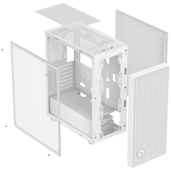 Корпус для ПК Ocypus Gamma-C70-WHG000XX-GL Case Gamma C70 WH ATX / win / white / no PSU / Tempered Glass