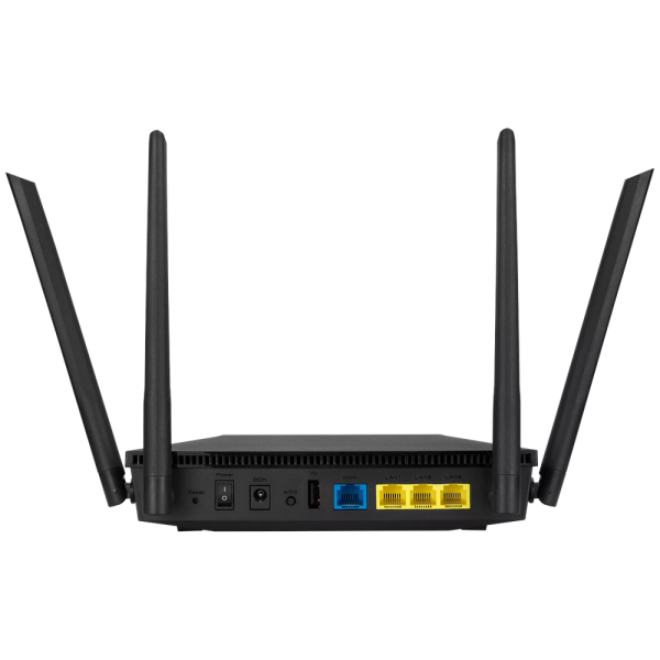 Маршрутизатор ASUS RT-AX1800U WiFi 6 3х1G USB 1201+574Mbps 5GHz/2.4GHz