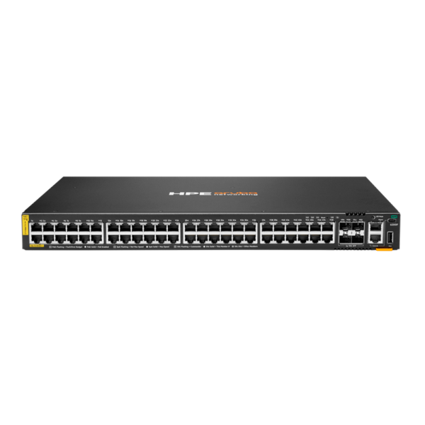 Коммутатор JL728B HPE Aruba Networking CX 6200F 48G Class 4 PoE 4SFP+ 740W Managed L3 Switch