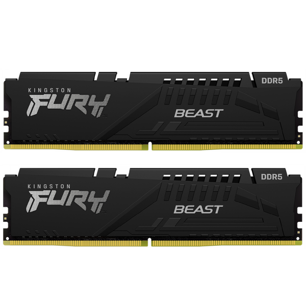 Модуль памяти Kingston 32GB DDR5 5200 DIMM FURY Beast Black KF552C40BB2-32