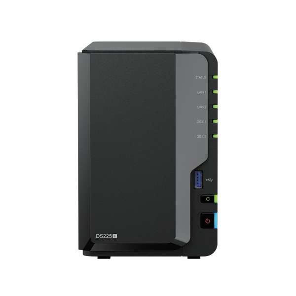 Платформа СХД Synology DS225+ 2 Bay 2xM.2 2.5GLAN 1GLAN 2GB (Max.10GB) DDR4 2xUSB