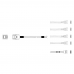 Кабель Miradeed MD-6715032, HDmSAS SFF8643 -to- 4*SATA + SideBand, 12G, 85 Ohm, 60cm