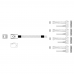 Кабель Miradeed MD-6715033, HDmSAS SFF8643 -to- 4*SAS SFF8482 , 12G, 85 Ohm, 100cm
